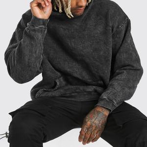 Sweat-shirt à capuche personnalisé en molleton épais avec effet délavé à l'acide, fabrication sur mesure pour les importateurs de mode mondiaux - Product Image 5