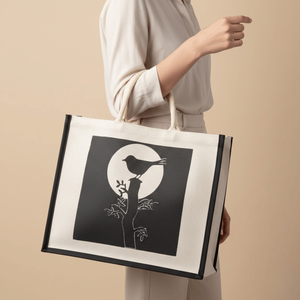 Sac fourre-tout messager en toile de jute de style bohème haut de gamme pour femme, écologique, avec broderie personnalisée, chaîne à pompons, prêt pour les voyages - Product Image 5