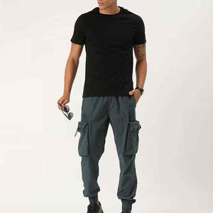 Pantalon cargo pour homme de haute qualité, 100% coton, décontracté, anti-rides, respirant, vente en gros, personnalisable - Product Image 4