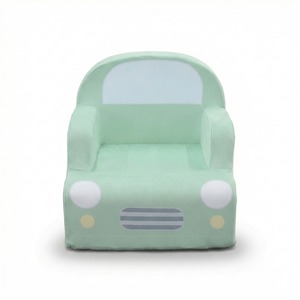 OEM ODM <b>Kids</b> Foam <b>Sofa</b> high density, Foam Couch Car Shapes compressed packing with velvet fabric for toddler - Product Image 5