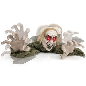 Decoraciones Inflables de Halloween con Forma de Zombie Escalando, con Ojos Iluminados y Sonido Espeluznante para Exhibición en Exteriores - Product Image 2
