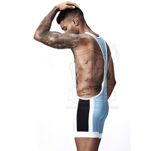 ชุดนักมวยปล้ำไซส์ใหญ่แบบใหม่ บริการ OEM  ชุดนักมวยปล้ำสแปนเด็กซ์โพลีเอสเตอร์แบบสั่งทำพิเศษ - Product Image 5