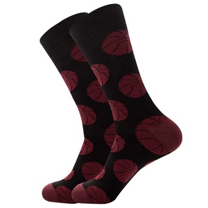 Haute qualité 80% coton 15% Spandex 5% Nylon taille ue Jacquard à motifs bonneterie quotidien décontracté drôle nouveauté équipage chaussettes pour hommes - Product Image 3