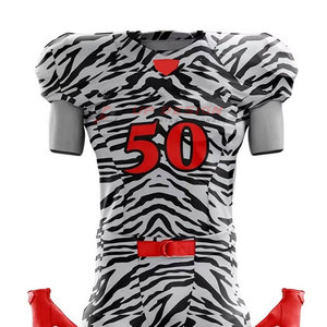Uniforme de Fútbol Americano Sublimado 100% Poliéster Transpirable, Servicio OEM de Alta Calidad, Precio Bajo al por Mayor Internacional - Product Image 3