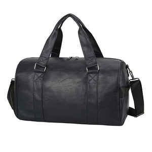 Sac fourre-tout unisexe en cuir véritable, personnalisable, résistant à l'eau, avec fermeture éclair, idéal pour le sport, la gym et les voyages – Vente en gros - Product Image 2