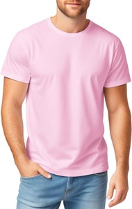 T-shirt en coton blanc pour homme, manches courtes, col rond, coupe classique, décontracté, tricoté, couleur unie, tissu jersey - Product Image 5