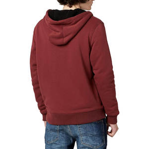 Sweat à capuche zippé prix usine en molleton bouclette avec logo brodé personnalisé pour les marques de streetwear américaines - Product Image 5