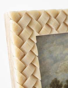 Handmade Woven Bone Inlay Lightweight <b>5x7</b> Vertical Rectangle Tabletop Photo <b>Frame</b> - Product Image 4
