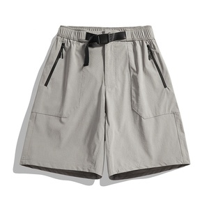 Nylon Spandex <b>Blend</b> Men’s Lightweight Casual Outdoor Hiking Shorts with Elastic Waist Adjustable Belt and Zipper Pockets for Men - Product Image 4