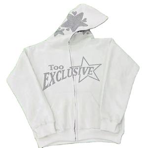 Sweat à capuche 100 % coton molletonné pour homme, faible MOQ, grandes tailles, streetwear, poche avant unie, logo personnalisé, hiver, 340g - Product Image 3
