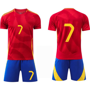 Conjunto de Camiseta de Fútbol de Verano de Alta Calidad, Tejida, Personalizada, para Hombre, Venta al Por Mayor de Fábrica OEM con Logotipo para Clubes y Equipos - Product Image 1