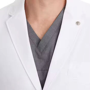 Bata de Laboratorio Blanca Ligera para Hombre, Talla Grande, para Uso Médico Diario, con Detección de Agujas, Material de Alta Calidad - Product Image 4