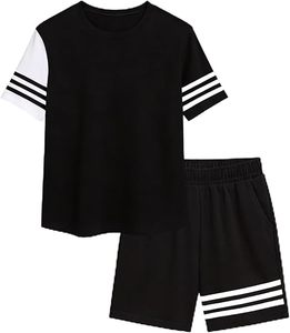 Wholesale Summer Suit Men Shirt and Shorts Set Casual Fashion Two Piece Outfit Lightweight Breathable Supplier - Product Image 1