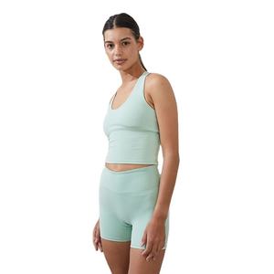 กางเกงขาสั้นออกกำลังกายผู้หญิงคุณภาพสูงขายส่งแบบกำหนดเอง ผ้าโพลีเอสเตอร์/อีลาสเทน ยืดหยุ่นได้ ขายดี - Product Image 6