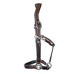 Premium Quality Genuine Leather Customizable Anatomic Horse <b>Halter</b> Breathable Comfortable Fancy Stitching Zinc Alloy Hardware - Product Image 1