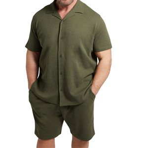 เสื้อเชิ้ตแขนยาวผู้ชาย ทรงหลวม ผ้าฝ้าย 100% ระบายอากาศ แห้งเร็ว ลายเรียบ คอปกคิวบา เสื้อผ้าลำลองสำหรับฤดูร้อน ใส่ไปเที่ยวชายหาด ติดกระดุม - Product Image 5