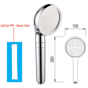 Pommeau de douche OEM/ODM KSTS-08 en plastique ABS personnalisable, accessoires de salle de bain polis pour hôtels et toilettes KSN ODM-OEM - Product Image 3