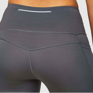 Leggings de Yoga de Cintura Alta, Sólidos, Largos, de Spandex/Nylon, Elásticos en Cuatro Direcciones, Cintura Elástica Transpirable, 220g, Pantalones para Mujer - Product Image 6