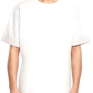 Men's <b>White</b> 100% Cotton T-Shirt Short Sleeve O-Neck Regular Fit Casual Blank Canvas Nonwoven Solid Color <b>Plain</b> Dyed Quick Dry - Product Image 5