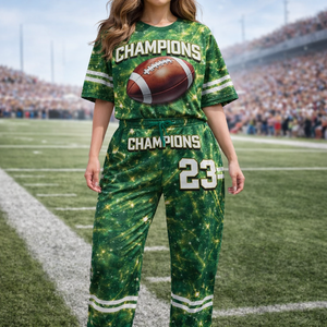 Maillot de football américain unisexe 2025 grande taille à manches courtes 100 % polyester avec broderie et design cousu - Product Image 5