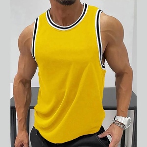 2023 NEW Fitness <b>Sports</b> <b>Tank</b> <b>Tops</b> Men Gyms Workout Sleeveless Shirt Male Summer Loose Undershirt basketball Running men - Product Image 1