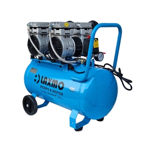 Compresor de aire portátil 220V 50Hz 1HP sin aceite 50L tanque 750W 2 pistones Motor de núcleo silencioso 50AC fuente de alimentación compresores industriales - Product Image 3