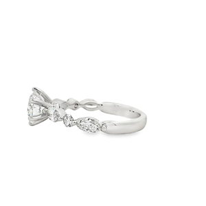 ผู้ผลิตเครื่องประดับ แหวนหมั้นและแหวนแต่งงานทองคำ 10K 14K 18K แบบกำหนดเอง ประดับเพชรแล็บสำหรับผู้หญิง รับรองโดย IGI - Product Image 4