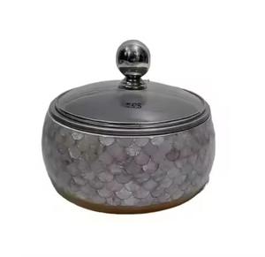 Recipiente para Calentar Comida Estilo Buffet, Redondo, de Acero Inoxidable Martillado Vintage con Tapa, para Hoteles, Bodas y Servicios de Catering - Product Image 3