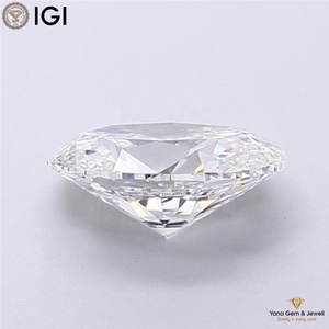 Diamant ovale cultivé en laboratoire certifié IGI CVD, 1,50 carat, couleur F, clarté VVS1, pour pendentif solitaire élégant - Product Image 4