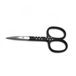 Manicure <b>Scissors</b> Stainless Steel Blade Plastic Handle Sharp Tip Round Hole Beauty Tools <b>for</b> <b>Nail</b> Care Adults Simple Style - Product Image 3