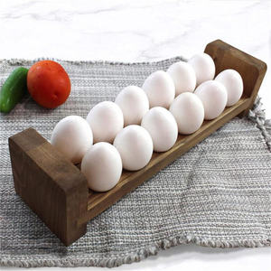 Exclusive Quality Natural Wood <b>Eco</b>-Friendly Dishwasher Freezer Safe Medium Size Modern <b>Egg</b> Storage Racks for Restaurant Supplies - Product Image 4