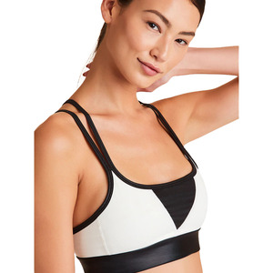 Women's Customized Fitness Logo Design Breathable Running Sports Padded <b>Bra</b> High Support Removable Pads <b>Racerback</b> Reversible - Product Image 4