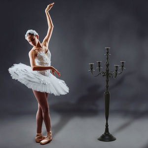 Tall Five Pillar Black Candle <b>Stand</b> Perfect For Floor Display Event Styling Entrance Display And Side <b>Corner</b> Decor From India - Product Image 3