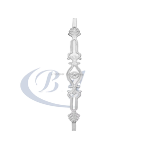 Barandilla de Hierro Fundido Moderna de Lujo sin Marco, Acabado Super Shot Blast, Metal Pulido Gris, Protección UV, Barandilla para Balcón de Villa, 5 Años de Garantía - Product Image 1