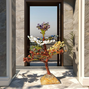 Haute Qualité En Gros Trois Cent Sept Chakra Cristal Arbre Avec Reiki Symbole Gravé Orgonite Pyramide Base Pour La Décoration Intérieure - Product Image 1