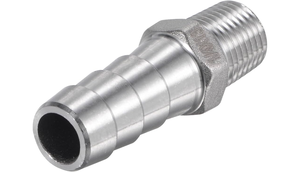 Raccord rapide mâle C-Way en acier inoxydable 304, embout cannelé 13 mm 1/2 po, collier de serrage haute pression pour l'alimentation et les boissons - Product Image 2