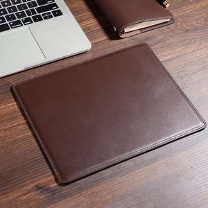 Genuine Leather Mouse Pad Anti Slip Backing <b>Desk</b> Mat Luxury Cowhide Leather Mousepad for Glass Top Tables LMP-0102 - Product Image 5