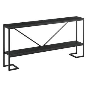 Escritorio para Pasillo Estrecho y Largo, Muebles Modernos para Sala de Estar, Estantes con Aspecto Metálico, Base de Patas Únicas - Product Image 2