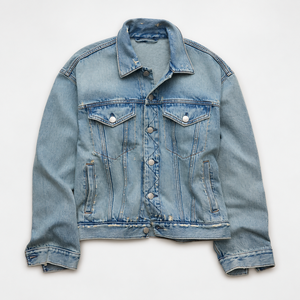 Veste en jean pour homme personnalisée, style streetwear printemps-automne avec décoration boutonnée, décontractée et élégante - Product Image 4