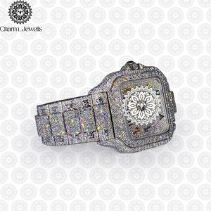 Reloj Cuadrado de Acero Inoxidable de Lujo Charm_Jewells de 38 mm con Cristal de Zafiro, Movimiento de Cuarzo, Esfera Analógica, Moda Femenina - Product Image 2