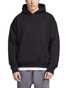 Wholesale Premium <b>600GSM</b> Fleece Pullover <b>Hoodie</b> Oversized Winter Warm Polyester Cotton Apparel Factory Direct Bulk Supply - Product Image 3