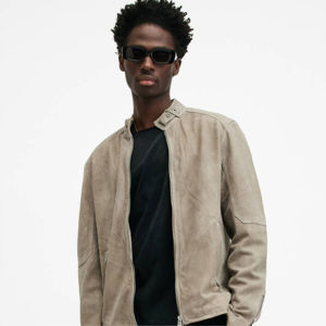 Blouson de motard rétro unisexe slim, veste d'hiver pour moto avec fermeture éclair et motifs décoratifs, en cuir et toile pour homme et femme - Product Image 3