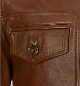 Veste en cuir personnalisée pour homme, style Letterman, Bomber universitaire, logo brodé, OEM ODM, fabricant en gros, réversible - Product Image 5