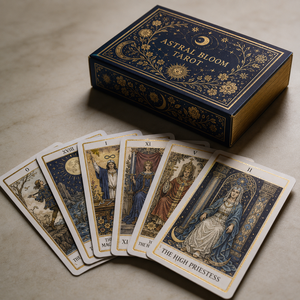 Tarjetas de <span class=keywords><strong>Tarot</strong></span> Personalizadas al por Mayor <span class=keywords><strong>con</strong></span> Impresión en Español y Guía, Estampado en Caliente, Cartas de Oráculo <span class=keywords><strong>con</strong></span> Afirmaciones - Product Image 2