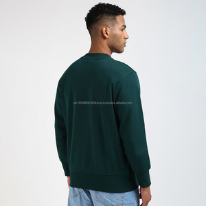 Sudadera de cuello redondo de alta calidad para hombre Unisex logotipo personalizado 100% algodón Vintage Sudadera de cuello redondo en blanco - Product Image 2