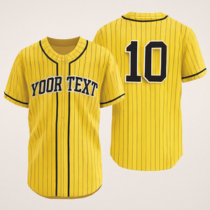 El Mejor Jersey Gris Sublimado y Personalizable para Jóvenes y Hombres, Uniformes de Béisbol y Sóftbol con Botones Completos, Transpirables y Cosidos - Product Image 4