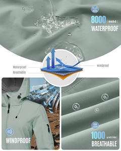 Chaqueta Softshell para Mujer 2026 con Puños Elásticos Ajustables, Ajuste Cómodo, Material de Poliéster - Product Image 4