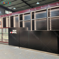 Aluminium-Rahmen Handy-Vitrine Mobiltelefon-Zubehör-Kiosk-Design Mobilfunkshop-Theke mit LED-Beleuchtung Großhandel