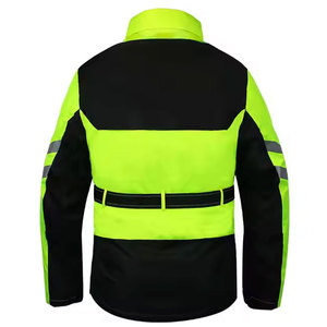 Combinaison de moto pour homme, manches longues, blocs de couleur, coupe-vent, réfléchissante, polyester, toutes saisons, vêtements de course - Product Image 3