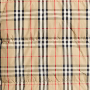 Men's Plaid Puffer Jacket Stand Collar Zipper Closure Windproof Casual Winter Thick Polyester Wadding Regular Fit - Product Image 6